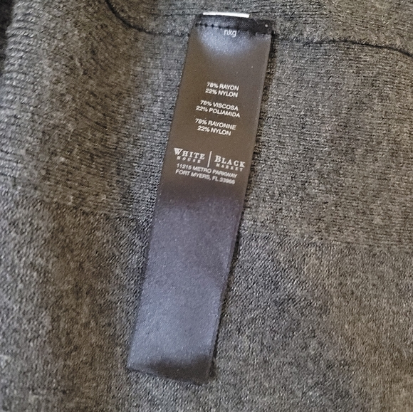 WHBM Ladies Gray Cardigan Sweater SZ L - Picture 8 of 9